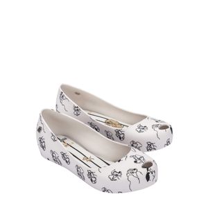 Mini Melissa Ultragirl + Cats And Dogs Branco Cinza 33754BC