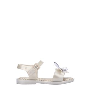 Mini Melissa Mar Sandal Bugs Branco Metalizado 33872BCM