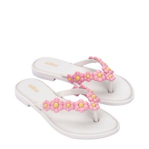 Melissa Flip Flop Spring Branco Rosa 33715BR