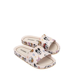 Mini Melissa Beach Slide + Mickey And Friends IV Bege 33760B