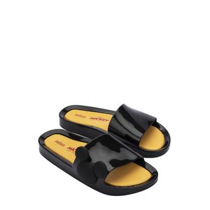 Mini Melissa Beach Slide + Mickey And Friends IV Preto Amarelo 33760PA