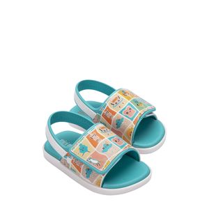 Mini Melissa Brave + Turma Do Pudim Branco Azul 33832BA