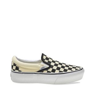 Tênis Vans Classic Slip-On Platform Black White Chckerboard VN00018EBWW