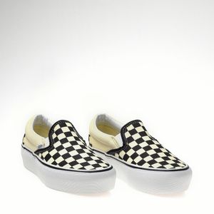 Tênis Vans Classic Slip-On Platform Black White Chckerboard VN00018EBWW