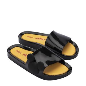 Melissa Beach Slide + Mickey And Friends IV Preto Amarelo 33759PA