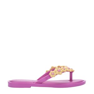 Mini Melissa Flip Flop Spring Lilás Amarelo 33716LA