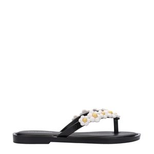 Mini Melissa Flip Flop Spring Preto Branco 33716PB