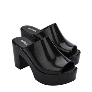 Melissa Mule Preto Glitter 32233PG