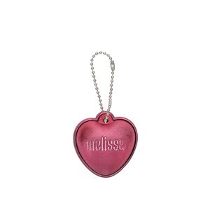 Melissa Heart Chrome Keyring Vermelho Metalizado 34389VM