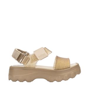 Melissa Kick Off Sandal Shiny Bege Ouro 33888