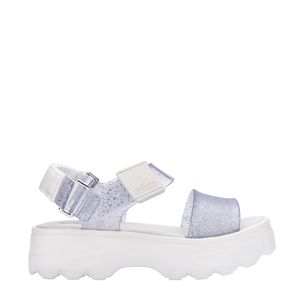 Melissa Kick Off Sandal Shiny Branco Vidro Glitter 33888