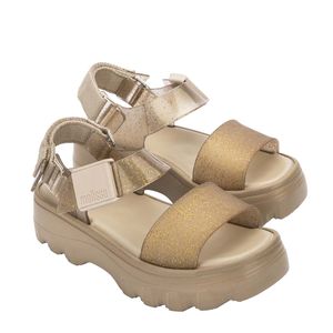 Melissa Kick Off Sandal Shiny Bege Ouro 33888