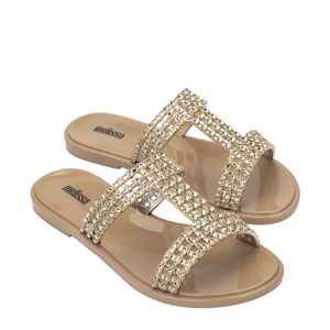 Melissa Glowing Slide Bege Ouro 33820BO