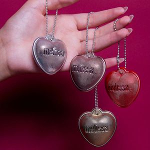 Melissa Heart Chrome Keyring Dourado 34389D