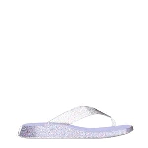 Melissa Brave Flip Flop Vidro Glitter Prata Violeta 33699