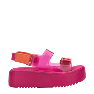 Melissa Brave Papete Platform Rosa Laranja 33714