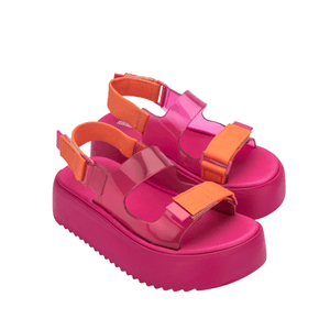 Melissa Brave Papete Platform Rosa Laranja 33714