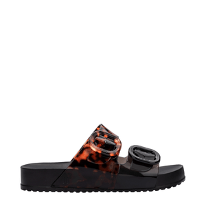 Melissa Cozy Slide Preto Vidro Tartaruga 33913