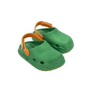 Mini Melissa Free Clog Verde Laranja 33841