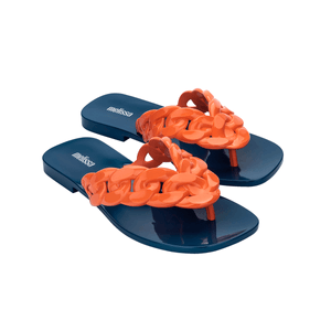 Melissa Brace Flip Flop Azul Laranja 33850