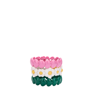 Melissa Plastic Jewelry Bracelets Branco Verde Rosa 34398