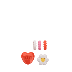 Melissa Plastic Jewelry Ring Vermelho Branco Rosa 34399