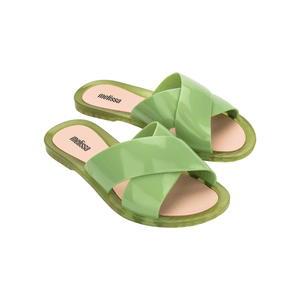 Melissa Duo Slide Verde Bege 33905