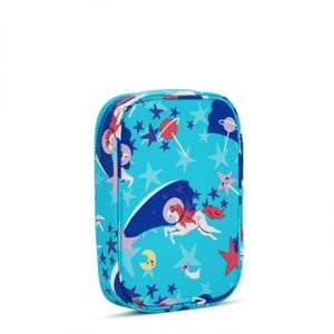 Estojo Kipling 100 Pens Estampado Azul I6002N36