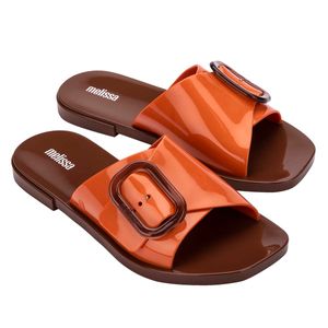 Melissa Lisie Slide Marrom Laranja 33920