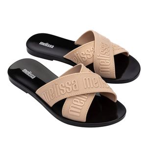 Melissa M Lover Slide Bege Preto 35740