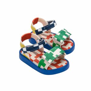 Mini Melissa Pula Pula + Fábula Azul Bege Vermelho 33943