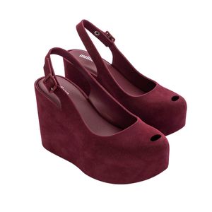 Melissa Groovy Velvet Vermelho Flocado 35739