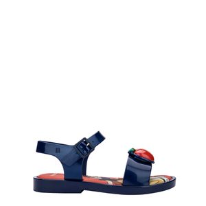 Mini Melissa Mar Sandal + Disney Princess Azul Metalizado Vermelho 35700