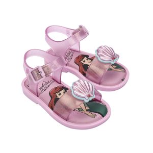 Mini Melissa Mar Sandal + Disney Princess Rosa Glitter 35699