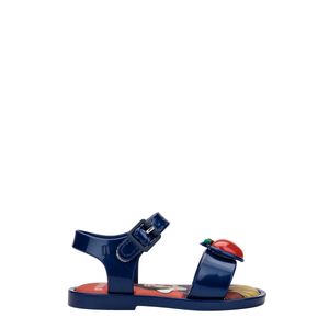 Mini Melissa Mar Sandal + Disney Princess Azul Metalizado Vermelho 35699