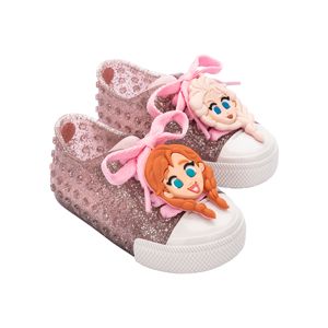 Mini Melissa Polibolha II + Disney 100 Baby Rosa Glitter Branco 33956