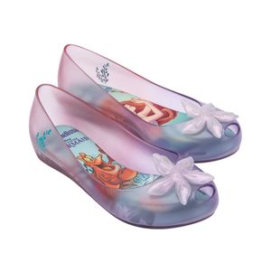 Mini Melissa Ultragirl + Little Mermaid II Vidro Roxo Rosa 33930