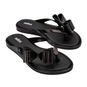 Melissa Flip Flop Cute Preto Metalizado 33961