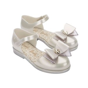 Mini Melissa Amy + Barbie Infantil Branco Metalizado 35698