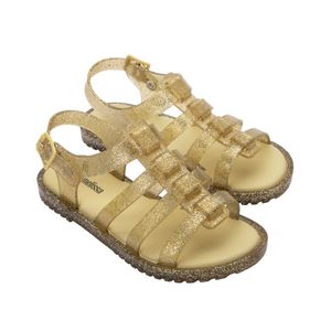 Mini Melissa Flox Infantil Amarelo Glitter 31735