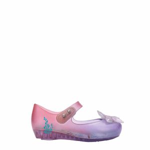 Mini Melissa Ultragirl + Little Mermaid II Vidro Roxo Rosa 33929