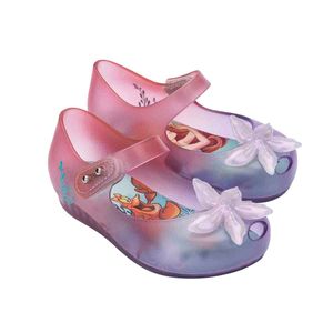 Mini Melissa Ultragirl + Little Mermaid II Vidro Roxo Rosa 33929