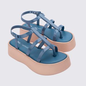 Melissa Caribe High Platform + Salinas Bege Azul 33732