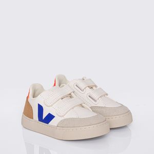 Tênis Vert V-12 Small Chromefree Leather Extra White Multico Miel XV0503013H