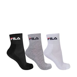 Meia Fila Tripack Unisex Cano Medio Branco Preto Mescla 34/38 923199