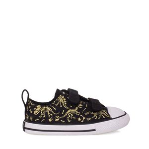 Tênis Converse Chuck Taylor All Star Baby 2V Preto Glow Branco CK10750001