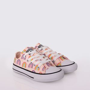 Tênis Converse Chuck Taylor All Star Infantil Rosa Pink Branco Preto CK10820001