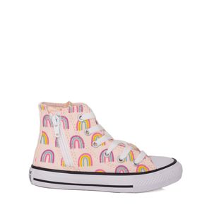 Tênis Converse Chuck Taylor All Star Infantil Rosa Pink Branco Preto CK10810001