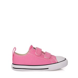 Tênis Converse Chuck Taylor All Star Baby 2V Rosa Cru Preto CK10410006