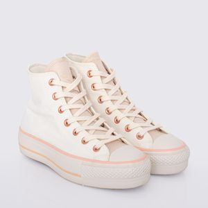 Tênis Converse All Star Chuck Taylor Lift Amendoa Rosa Coral CT24580001